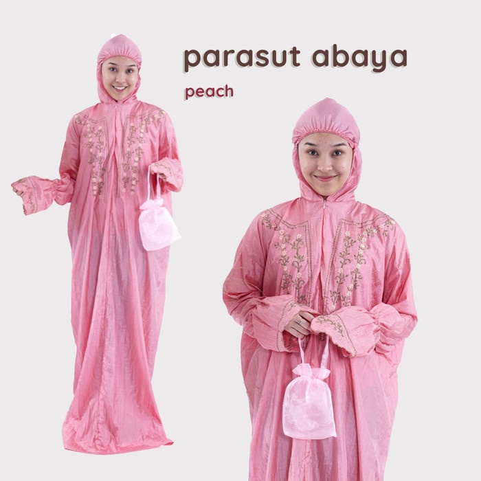 MUKENA- MUKENA TRAVELING PARASUT ABAYA - PUTIH -MUKENA.