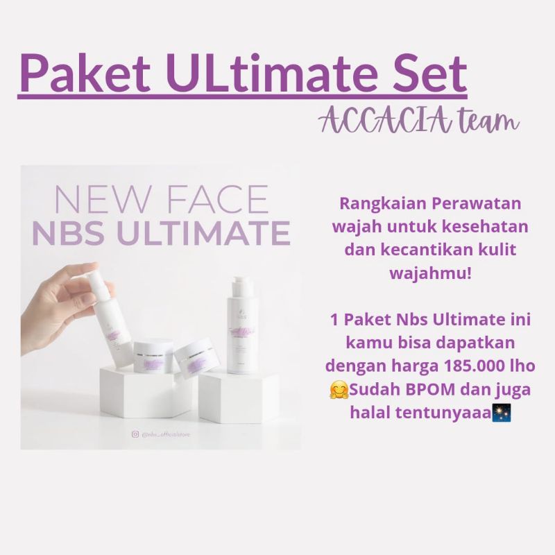 Paket Nbs Ultimate New Glowing Your Healthy Skin paket kecantikan dan pembersih wajah nbs