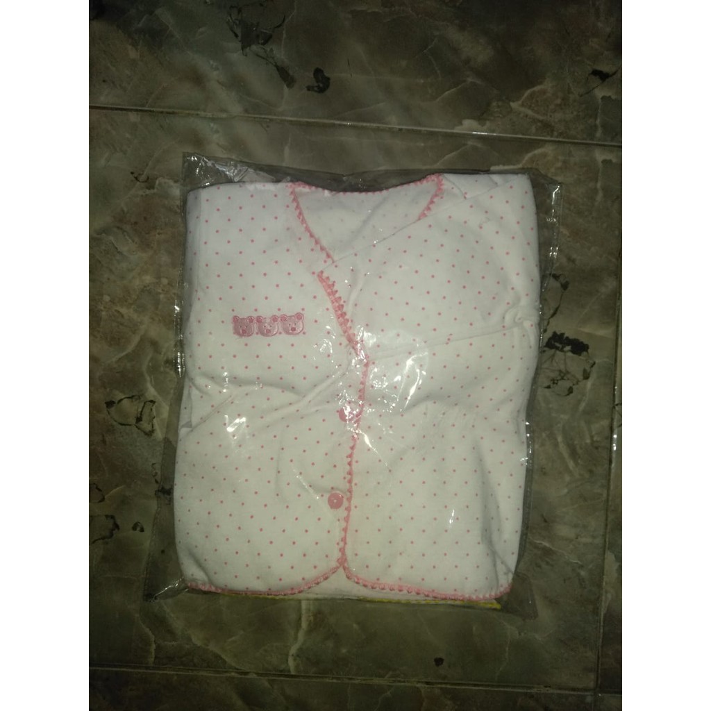 ½ LUSIN SETELAN PANJANG POLKADOT TC Isi 6 Pasang Baju dan Celana, Motif Boneka Tempel Polkadot, Baju Panjang + Celana Panjang