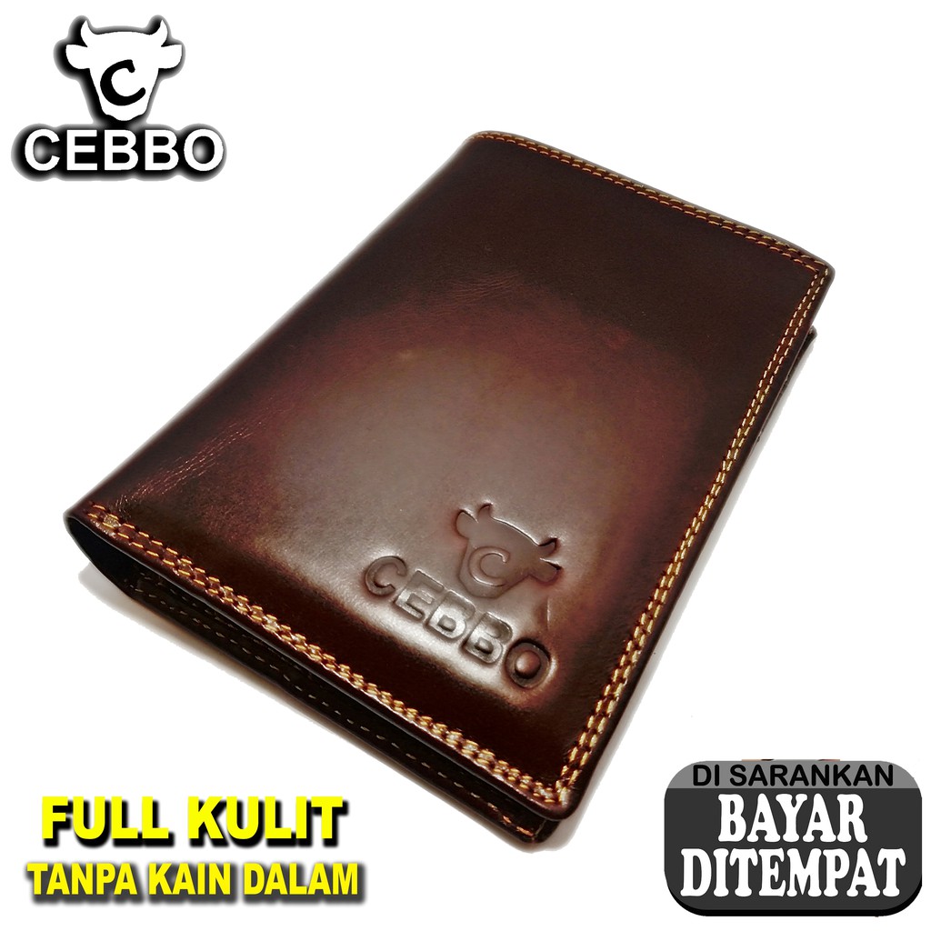 Dompet FULL Kulit Sapi Model Berdiri Pria 3/4