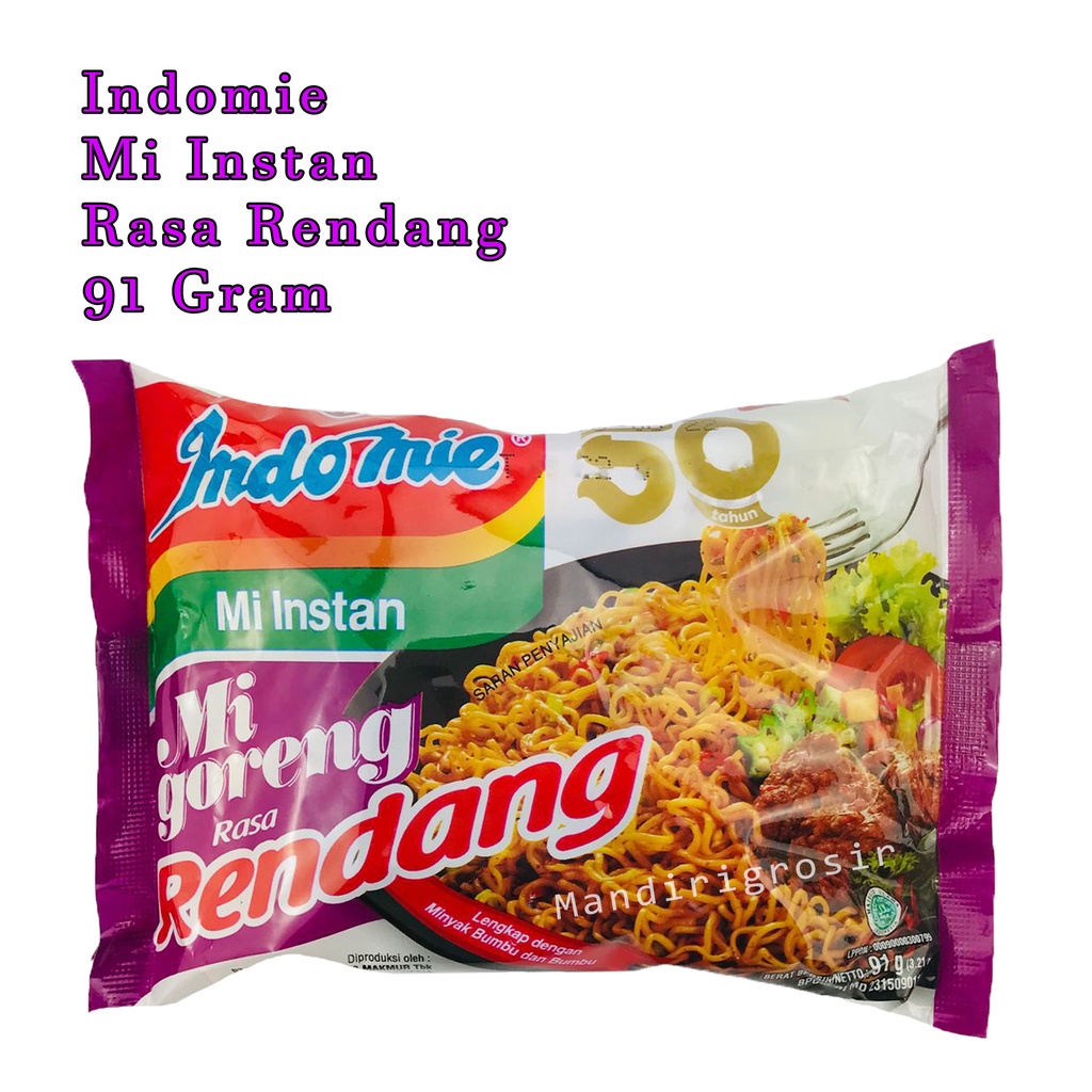 mie instan * Indomie * rendang