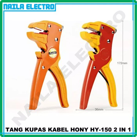 Tang Kupas Kabel dan Tang Potong Kabel Hony HY-150 2 in 1