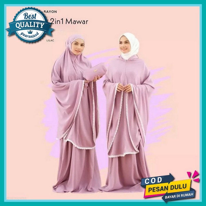 Mukena Cantik Keren Terbaru 2022 Jumbo Bahan Tebal Adem Mukenah Silky Premium Mewah Bali By Parisku 