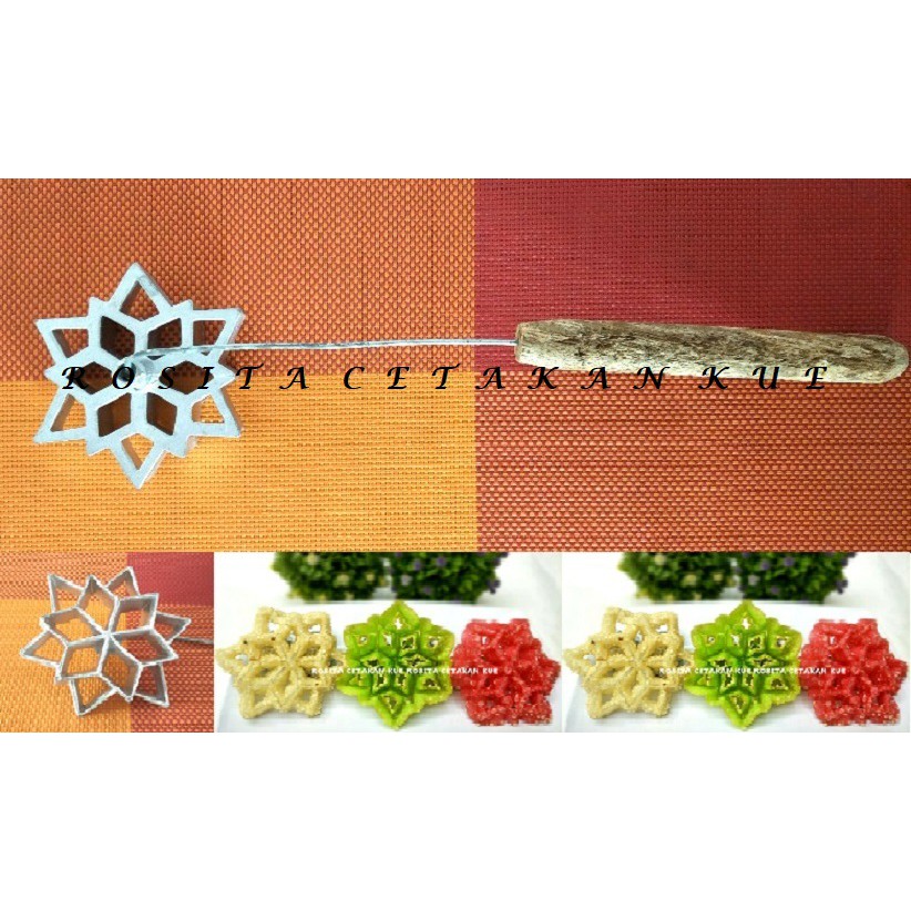 Rosita Cetakan Kue Kembang Goyang Bintang Tumpuk