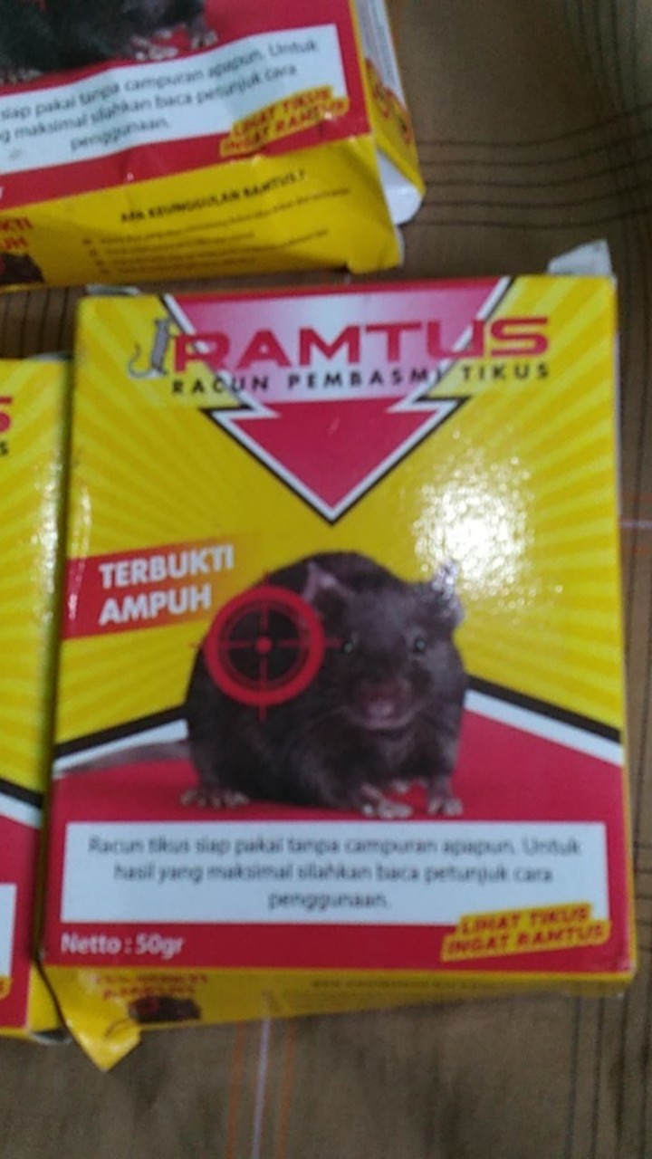 Racun Tikus Ramtus Asli Alami Mati Kering Tidak Bau Pembasmi Pengusir Tikus Super Paling Ampuh 1pack