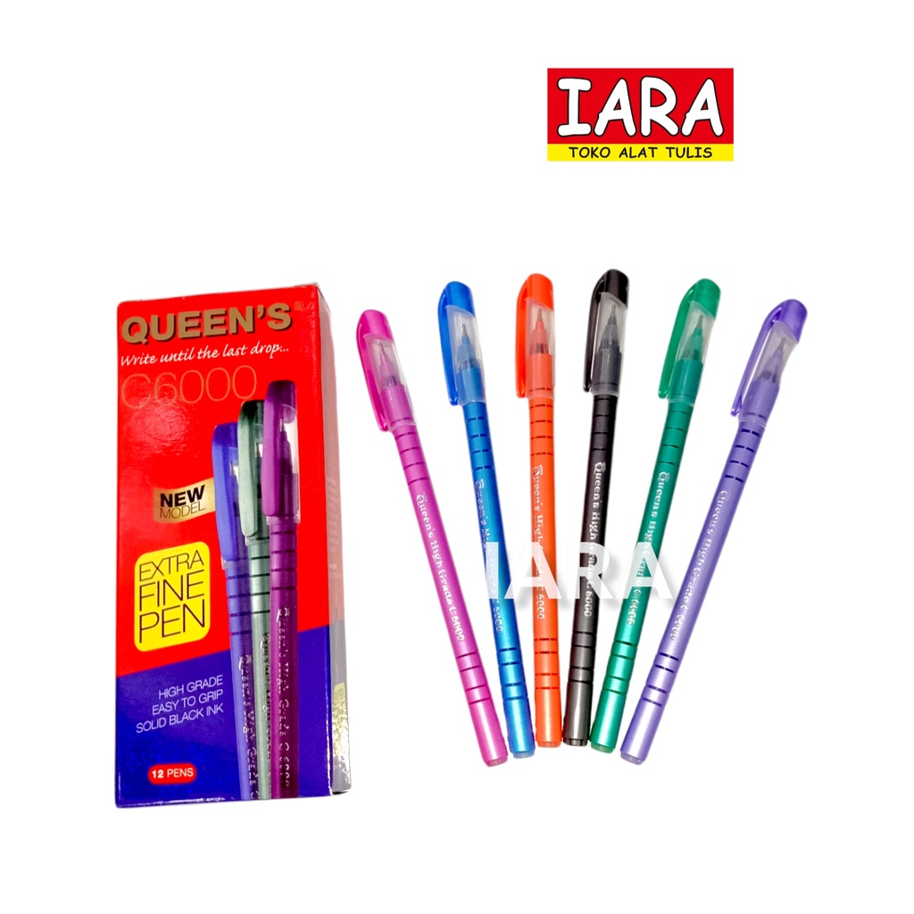 

B-P FASTER QUEEN C6000/PULPEN HITAM QUEEN C6000 /PULPEN MURAH