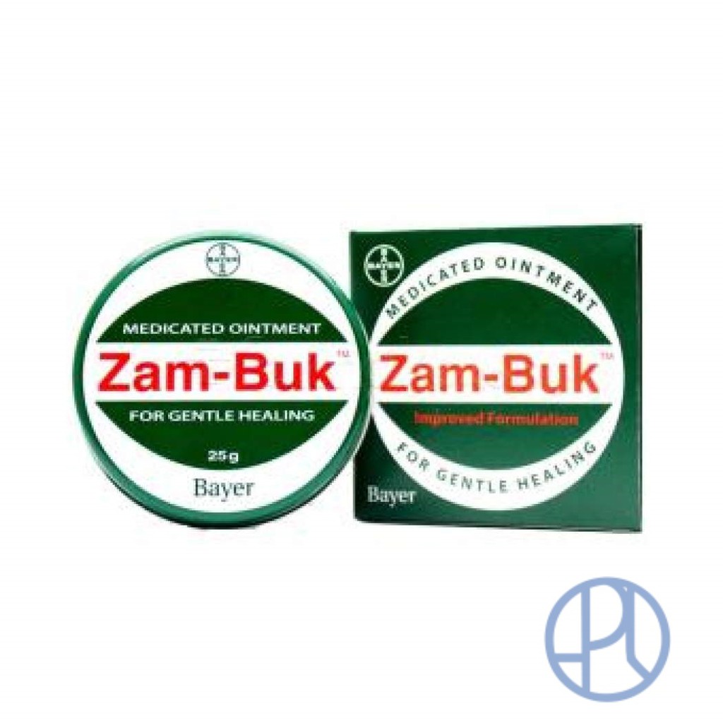 ZAMBUK 25GR ZAM-BUK ZAM BUK BAYER MEDICATED OINTMENT UNTUK MEMAR TERKILIR GATAL LUKA RINGAN