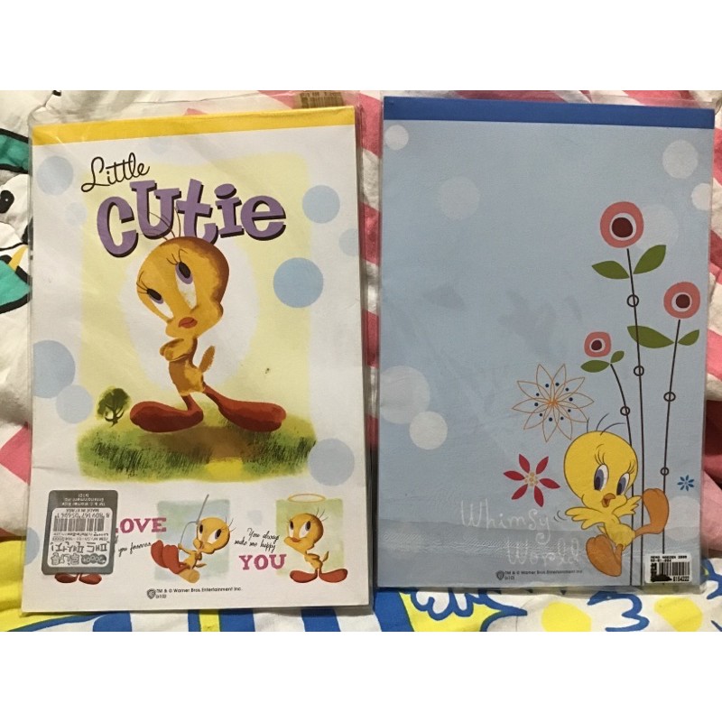 

TWEETY SYLVERSTER BUGS BUNNY TASMANIA WARNER BROS LETTER SET PAD IMPORTED KOREA MEMO NOTEBOOK