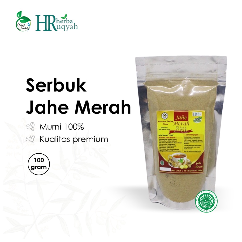 

Serbuk Jahe Merah 100 gr Red Ginger Extract Super Kualitas Premium Original 100% Herbal Obat Nyeri Haid