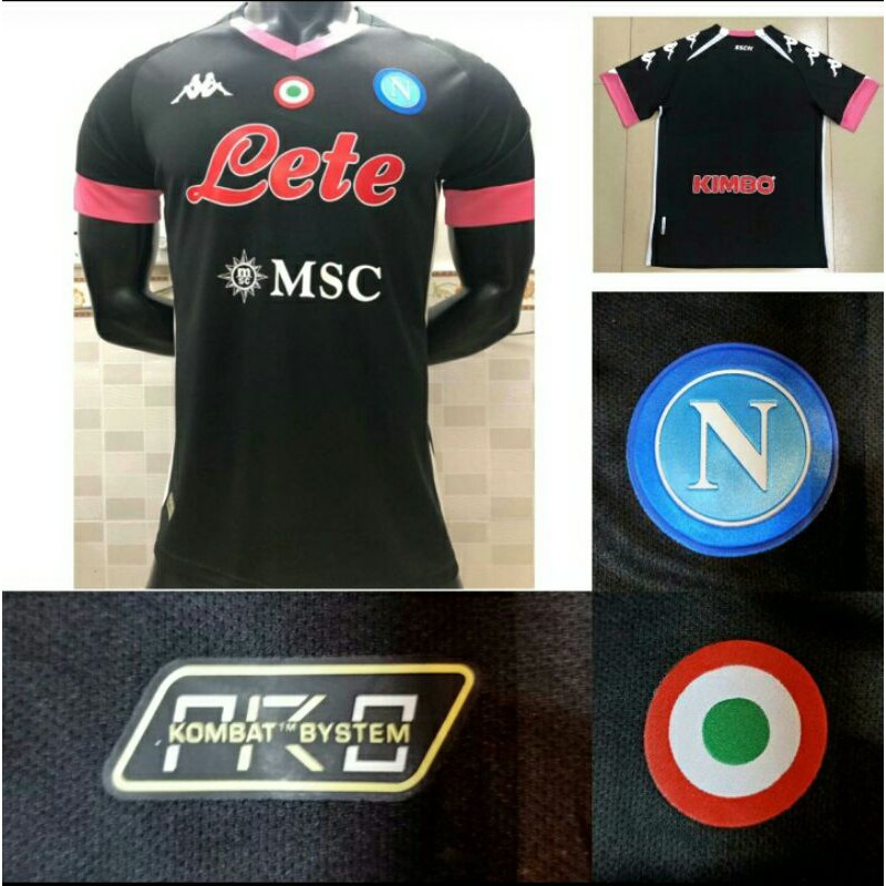 Jersey Kaos Baju Bola Ss Napoli Napoly Away 3rd Third Liga Italy XXL 2020 2021 Grade Ori Thailand