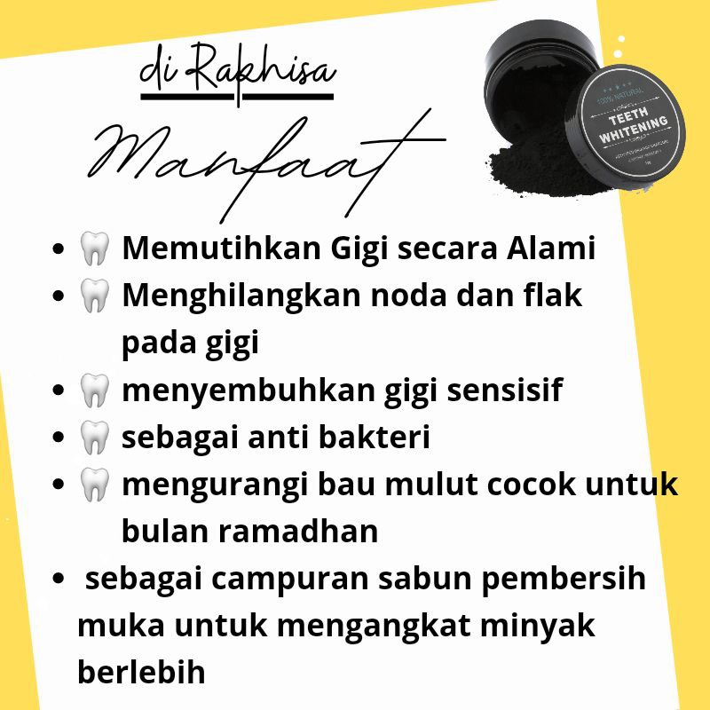 PEMUTIH GIGI TEETH WHITENING BREYLEE DAN ACTIVED CHARCOAL POWDER ORIGINAL