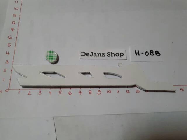 Emblem / Tulisan / Tempelan / Stiker Honda &quot; JAZZ &quot; new. Chrome