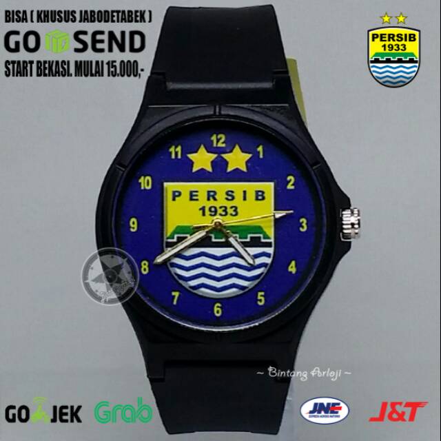 JAM TANGAN PERSIB ANTI AIR (+BOX JAM BB &amp; +BATREI CADANGAN)