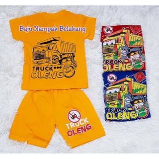  Setelan  Anak Cowo  Truk Oleng Baju Main Anak Obral Baju 