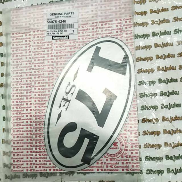 STIKER STICKER STRIPPING KAWASAKI W175 W 175 SE SILVER ORIGINAL KAWASAKI