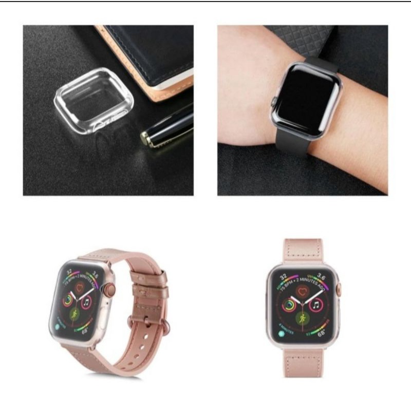 Apple watch 7 series 41 mm 45 mm soft case silikon Full cover