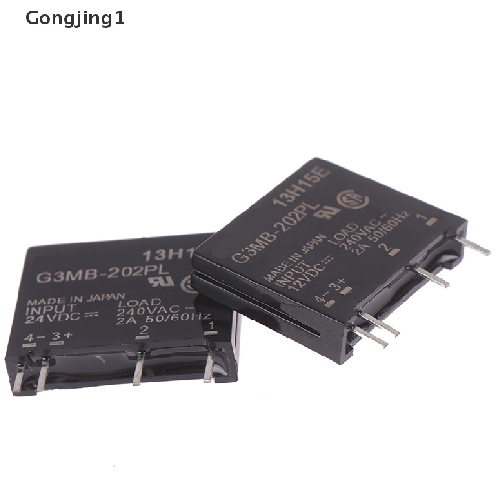 Gongjing1 1 / 2pcs Modul Relay Id G3Mb-202P Dc-Ac Pcb Ssr Solid State 12v