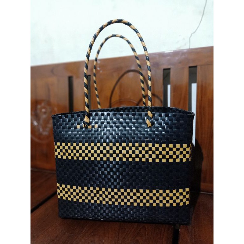 Keranjang Serbaguna / Keranjang Souvenir / Hampers / Tas Besek / Tas Belanja Size 38x18x36cm GROSIR