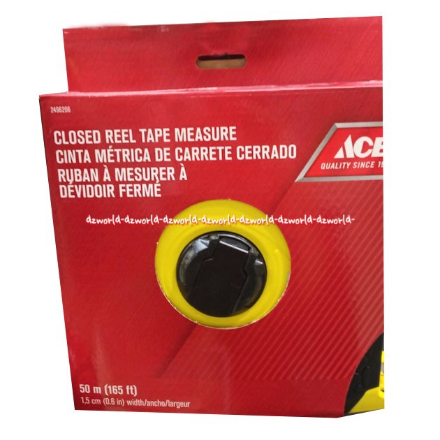 Ace Closed Reel Tape Measure Meteran Gulung 50meter