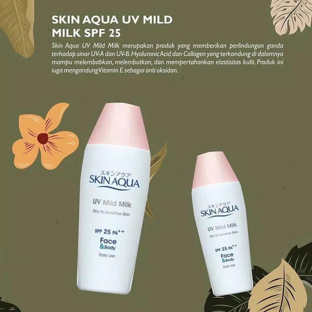 ⭐️ Beauty Expert ⭐️ SKIN AQUA UV Mild Milk SPF25 40gr  Sunscreen