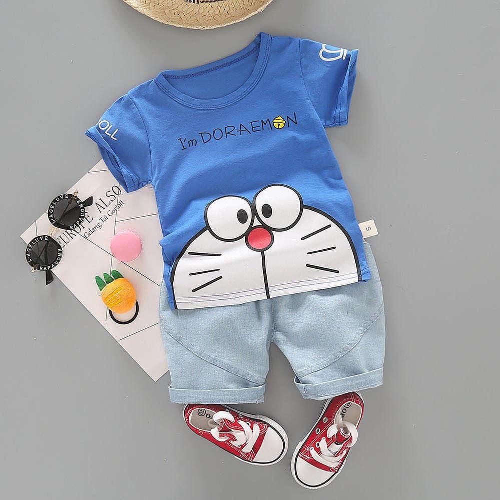 BAJU SETELAN BAYI LAKI LAKI DORAEMON IMPORT/BAJU SETELAN BAYI LAKI LAKI/BAJU SETELAN BABY BOY/BAJU S