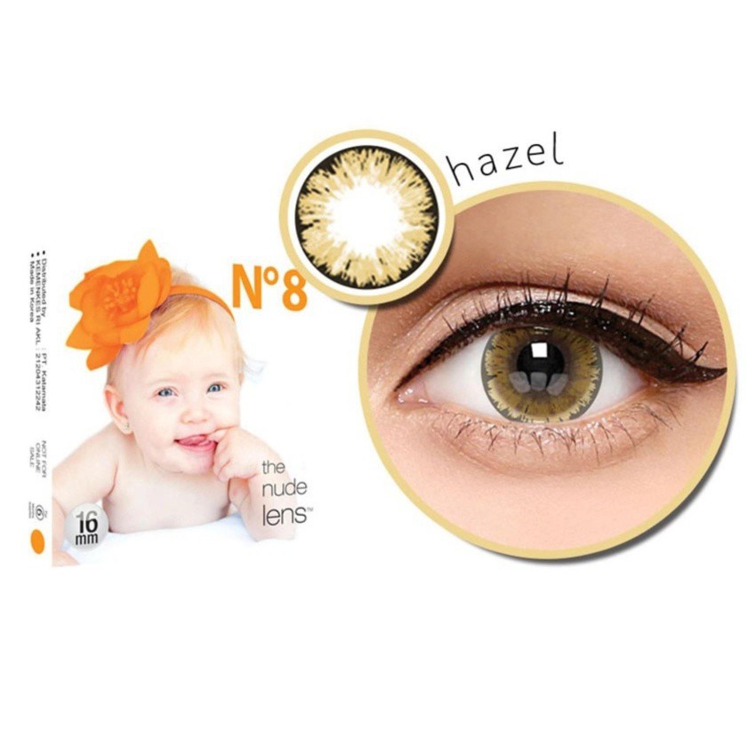 SOFTLENS X2 N8 ICE NUDE NORMAL BIG EYES 16MM GRATIS TEMPAT SOFLEN