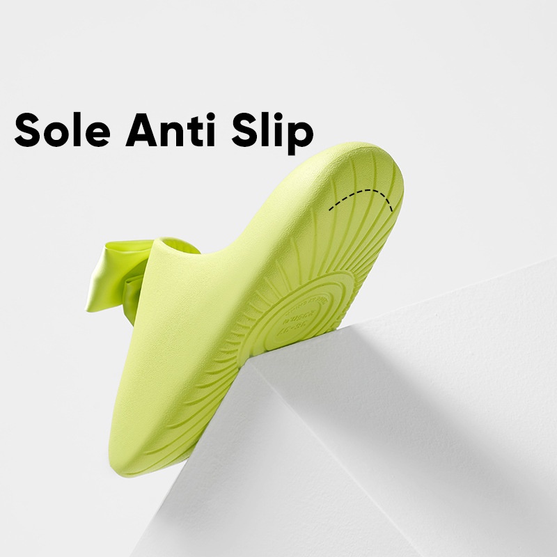 Lazy Bear Sandal Ribbon Slip On /Butterfly Sendal H13 /Sendal Pita Besar /Sandal Jelly Wanita Import / Sandal Rumah / Sendal Santai Korea