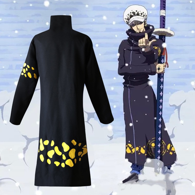 Costumes Reenactment Theatre Anime One Piece Trafalgar Law Cloak Pants Hat Halloween Party Cosplay Costume Costumes