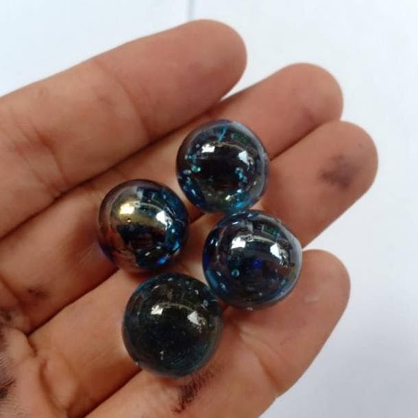 Kelereng Gundu Fidget Toy Pop It Pop Its Mainan Anak Marbles-Metalik 14mm