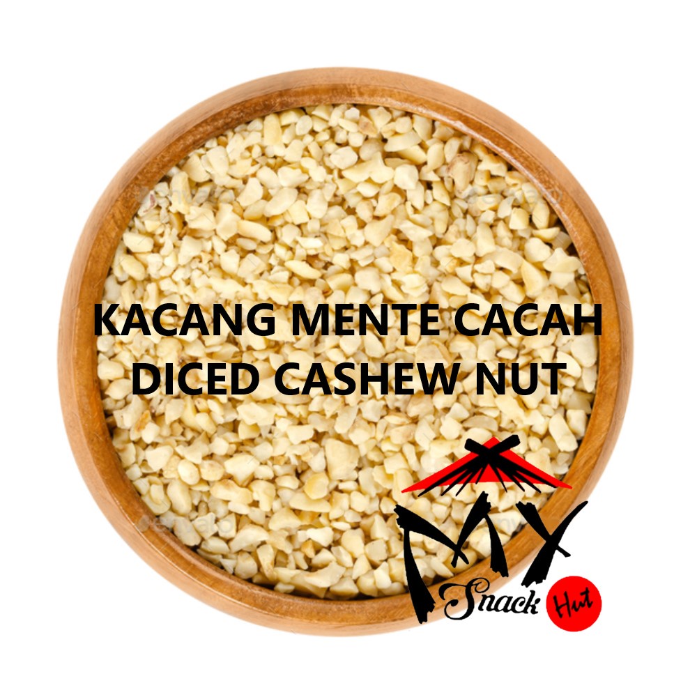 KACANG MENTE 50GR - METE MENTOR MEDE UTUH CACAH BUBUK MENTAH GORENG RAW FRIED DICED WHOLE CASHEW NUTS