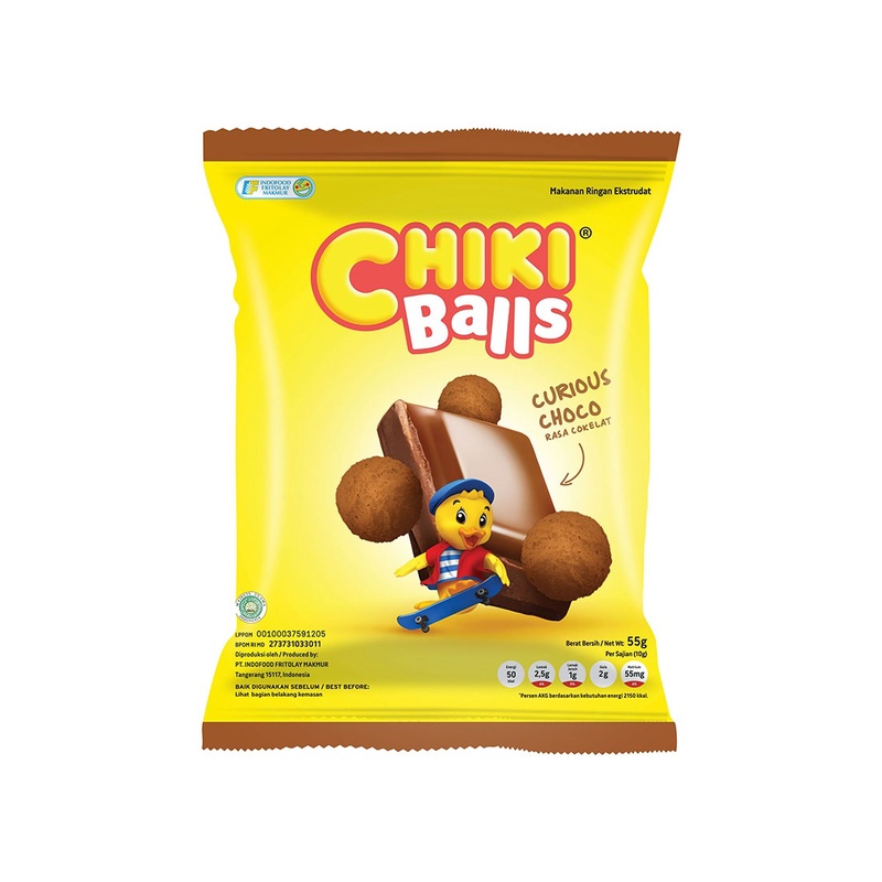 

Chiki Balls Snack Chocolate 55G - Alhanan/04