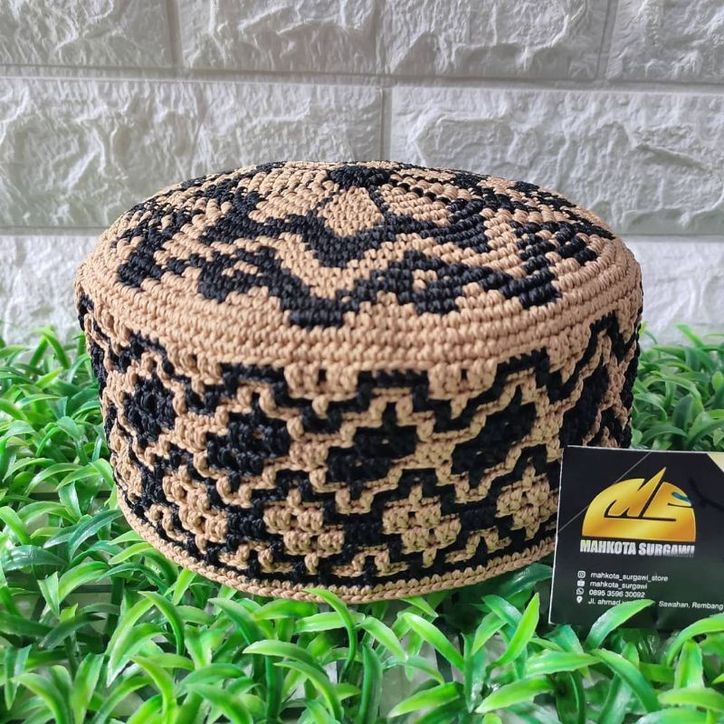 kopyah rajut handmade ori mahkota surgawi