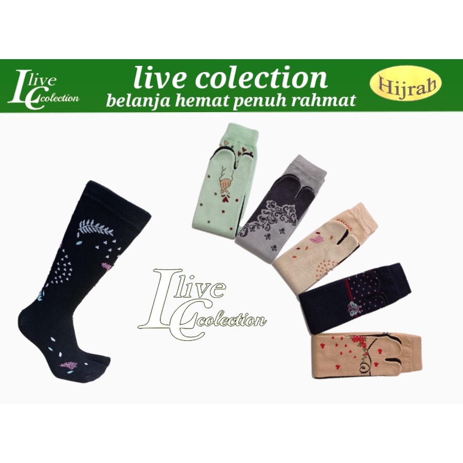 kaoskaki jempol motif/kaos kaki muslimah