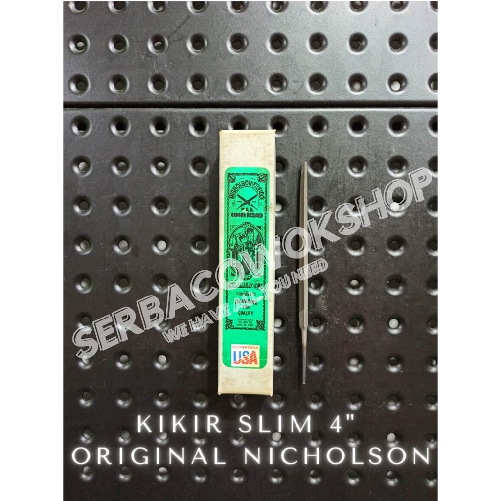 Nicholson Kikir Segitiga Slim Taper Slim Files 4 Inch Kikir Gergaji Original Tajam Termurah