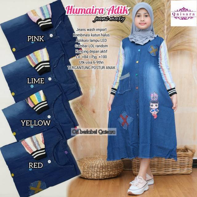 Gamis anak Humaira Adik by Qaisara