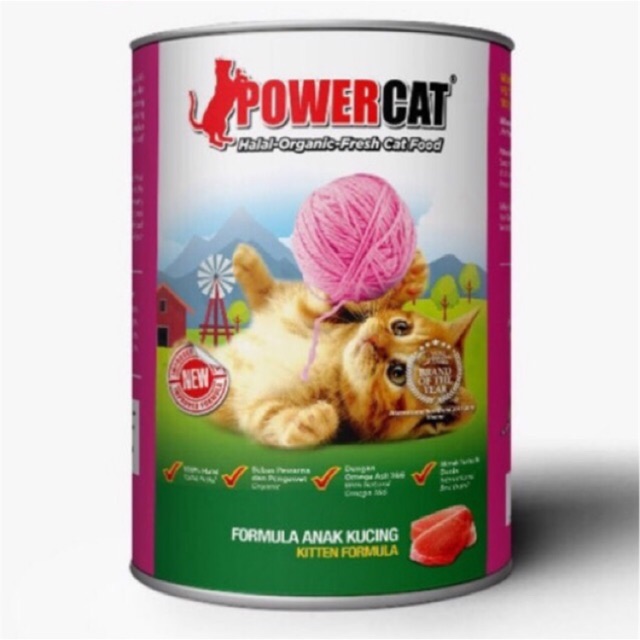 Makanan Kucing Kaleng Wet Food Power Cat Kitten Shopee Indonesia