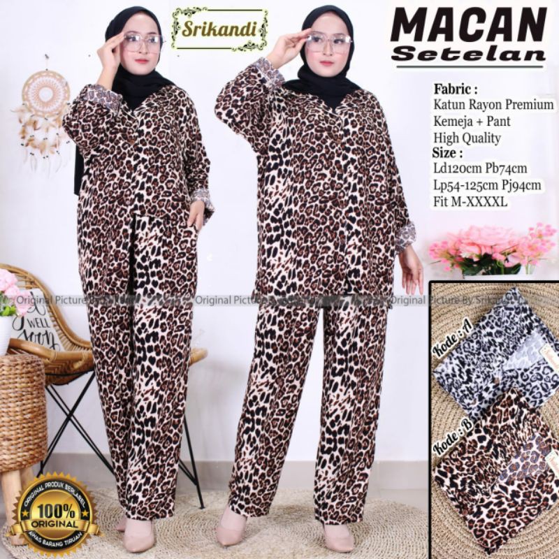 MACAN SETELAN BAJU WANITA RAYON