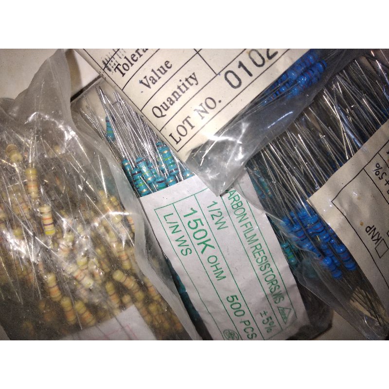 PAKET RESISTOR 1/2 WATT @ 50 PCS