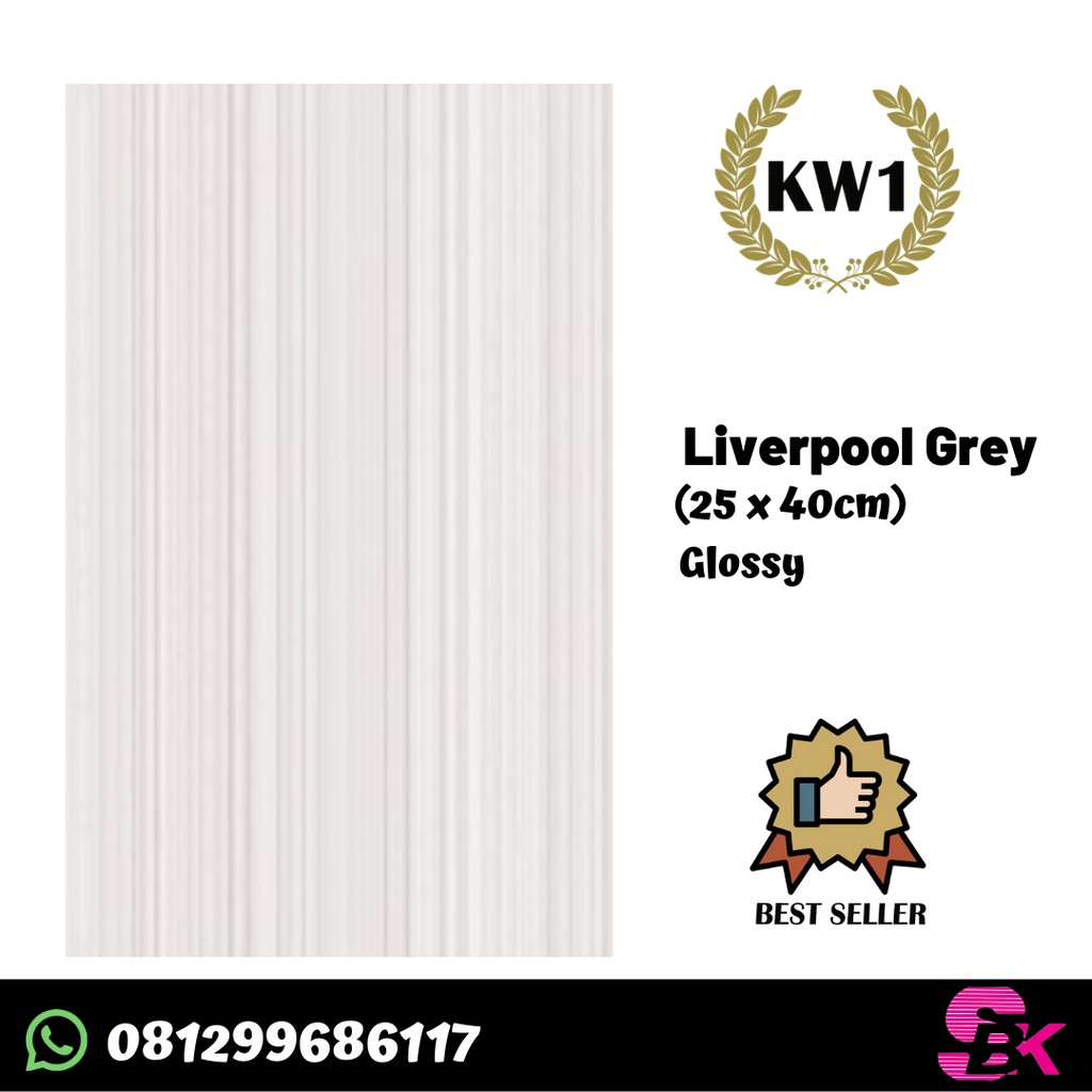 Keramik Dinding Kamar Mandi 25x40 Liverpool