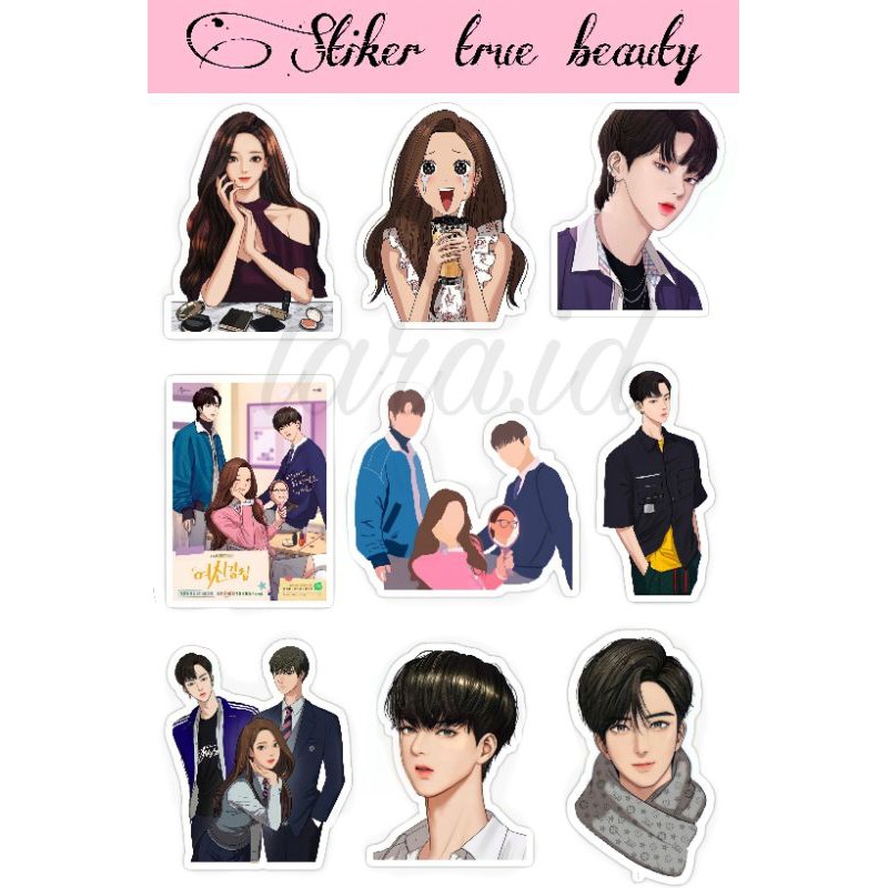 

Stiker Tumbler Drakor /Stiker true beauty/ Stiker Case hp, laptop, Journal/ stiker Diary