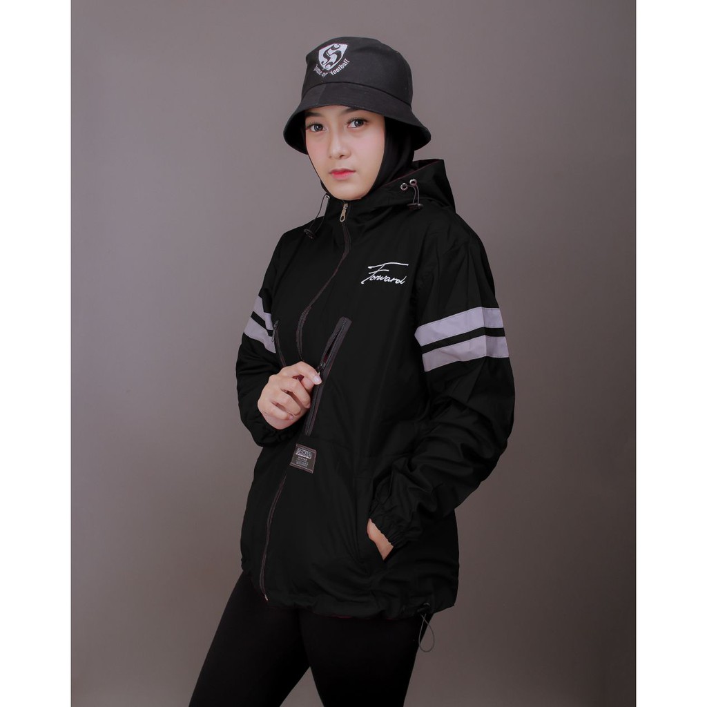 Jaket Parasut Olahraga, Sauna Suit, Jogging, Lari, Bersepeda, Despo, Gym Fitnes, Senam, Wanita