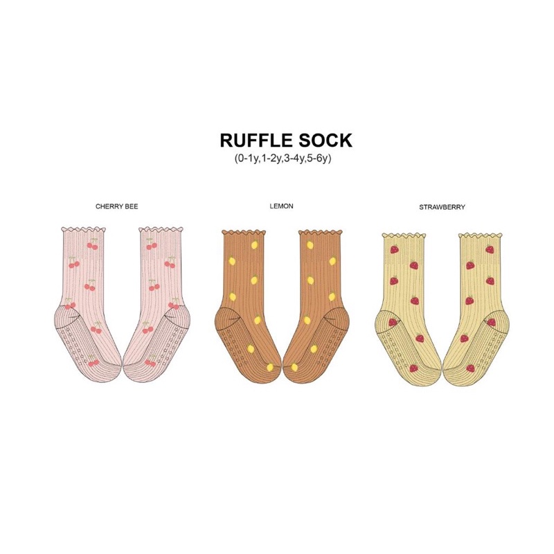 Ruffle Sock Bohobaby Boho Baby Bohopanna x The Overtee
