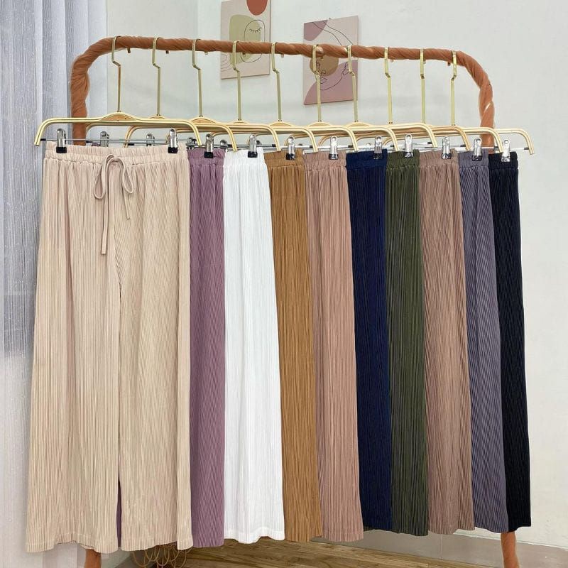 CELANA KULOT PLISKET LIDI PREMIUM || KULOT PLISKET LIDI TERBARU HYGET PREMIUM