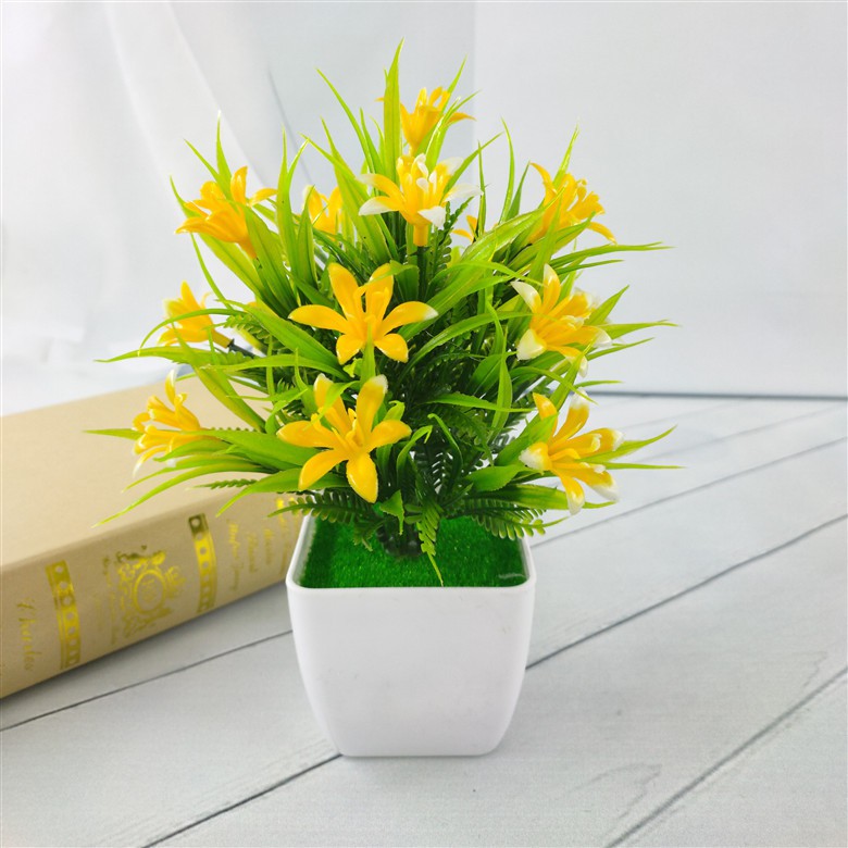 LABOCA / MB / COD / POT TANAMAN  BUNGA PLASTIK-Kuning