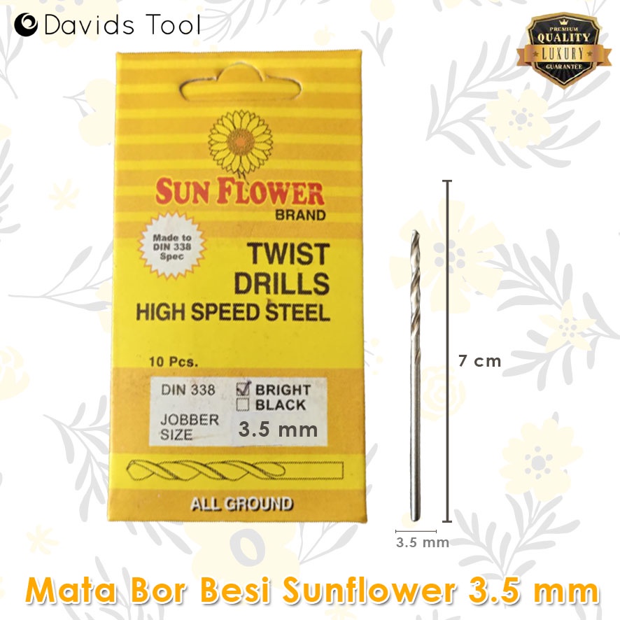 Mata Bor Besi Baja Ringan Sunflower Size Kecil