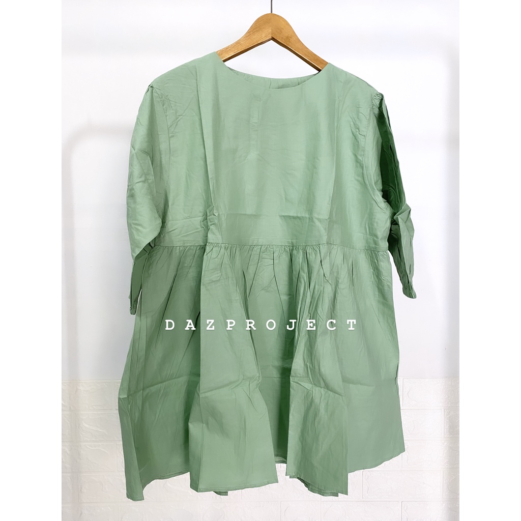 Alula Poplin Blouse Kemeja Blouse Polos Babydoll kemeja blouse katun poplin polos by DAZPROJECT