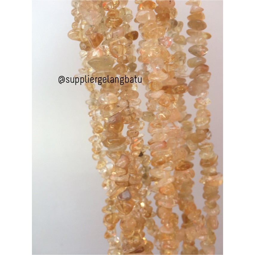 kerikil Batu alam citrine rough 1cm yellow akik serat emas citrin bahan aksesoris craft beads grosir