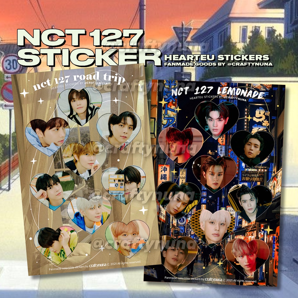 (NC-027) NCT 127 STICKER Lemonade &amp; Road Trip stiker deco aesthetic case hp journal poca estetik dream