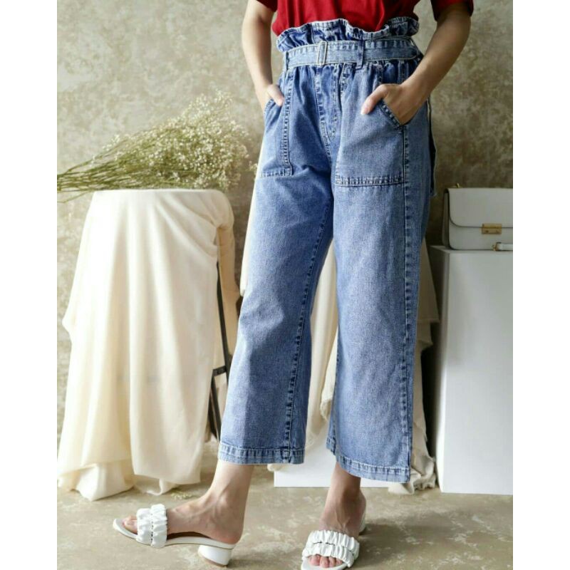 KULOT JEANS - KULOT JEANS WANITA CELANA PANJANG