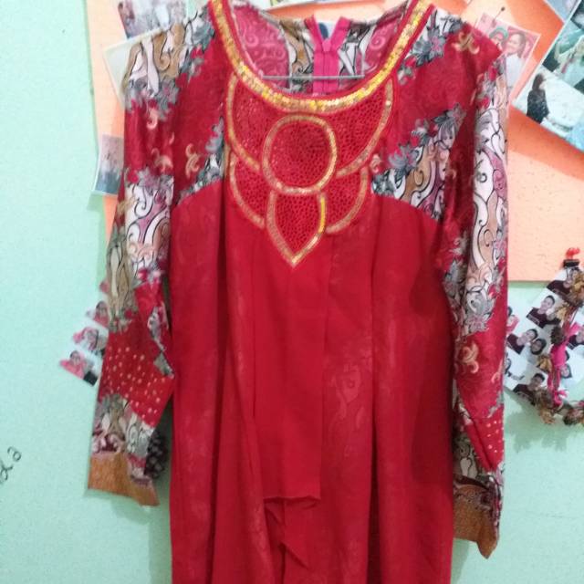 Preloved dress batik kain premium